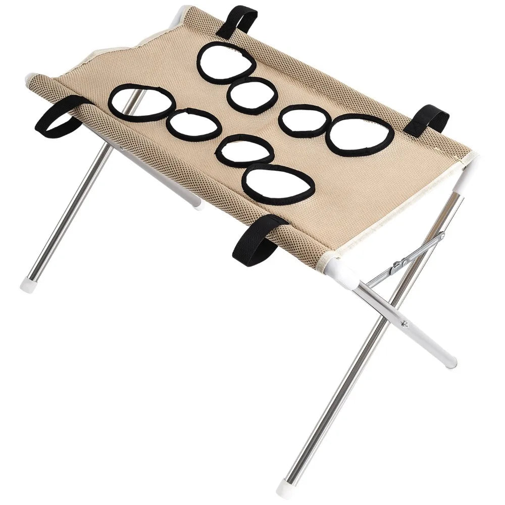 Anti-Scratch Pet Grooming Hammock Adjustable Detachable Pet Restraint Station Sturdy Support Frame Pet Bathing Rack Small Dog