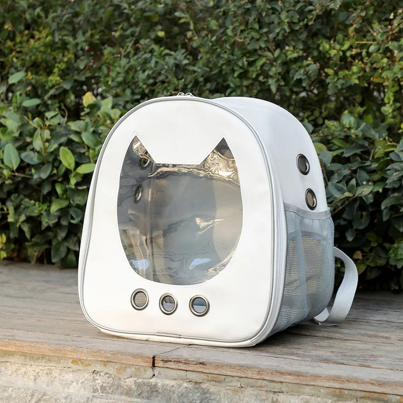 Space Capsule Pet Backpack 360° View/Breathable Mesh/Safety Strap Cat Carrier/Dog Carrier Transparent Bubble