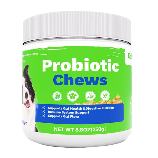 OEM/ODM Natural Probiotic Soft Chews Pet Food and Supplement Dog Treats Snacks Suppliers for Pet Gut Health