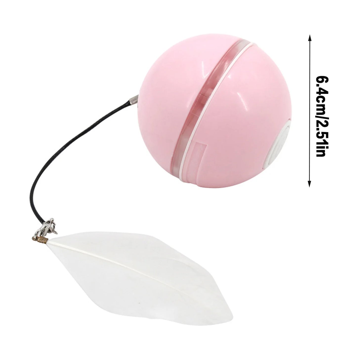 Automatic LED Intelligent Cat Ball USB Rechargeable Activated Pet Toy Ball for Indoor Cats Kitten Play Chase Exercise MIAO