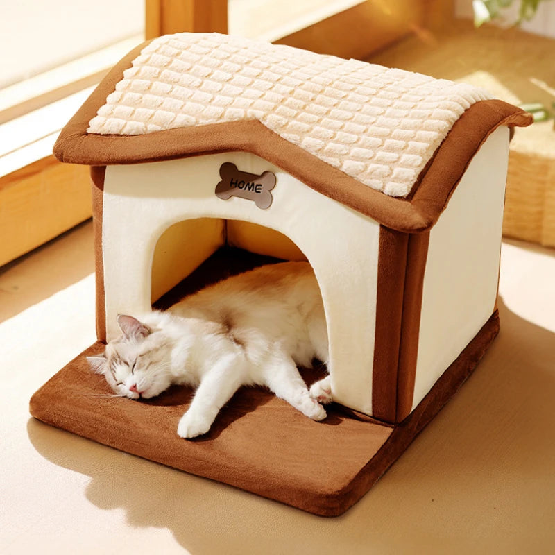 2-in-1 Creative Cat Bed & Claw Scratcher – Cozy Resting Spot for Home Cats