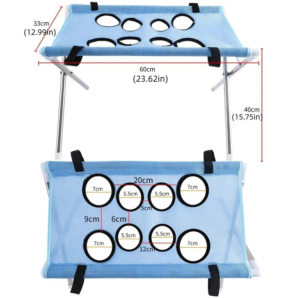 Anti-Scratch Pet Grooming Hammock Adjustable Detachable Pet Restraint Station Sturdy Support Frame Pet Bathing Rack Small Dog