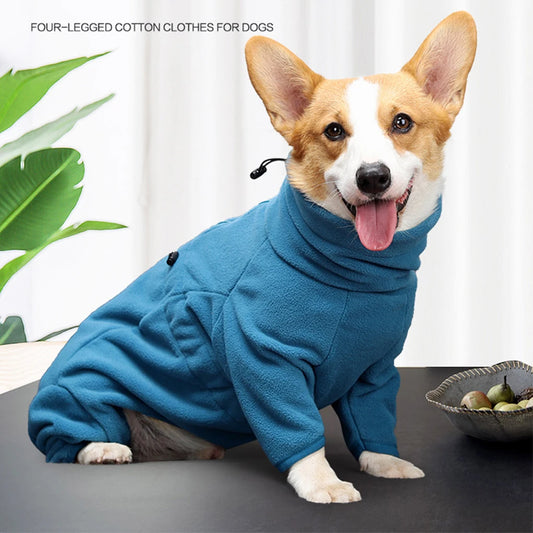 Turquoise Cozy Winter Dog Jacket – Breathable Four-Legged Outfit for Small Pets (XXS)