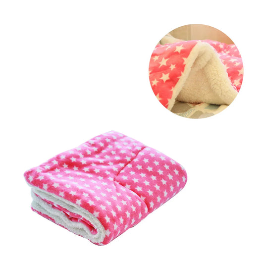 Pet Winter Carpet Home Living Room Bedroom Warm Keeping Pet Sleeping Flannel Pad Floor Mat, Yellow Star, xL