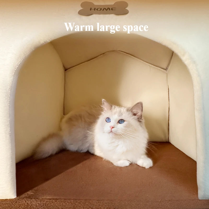 2-in-1 Creative Cat Bed & Claw Scratcher – Cozy Resting Spot for Home Cats