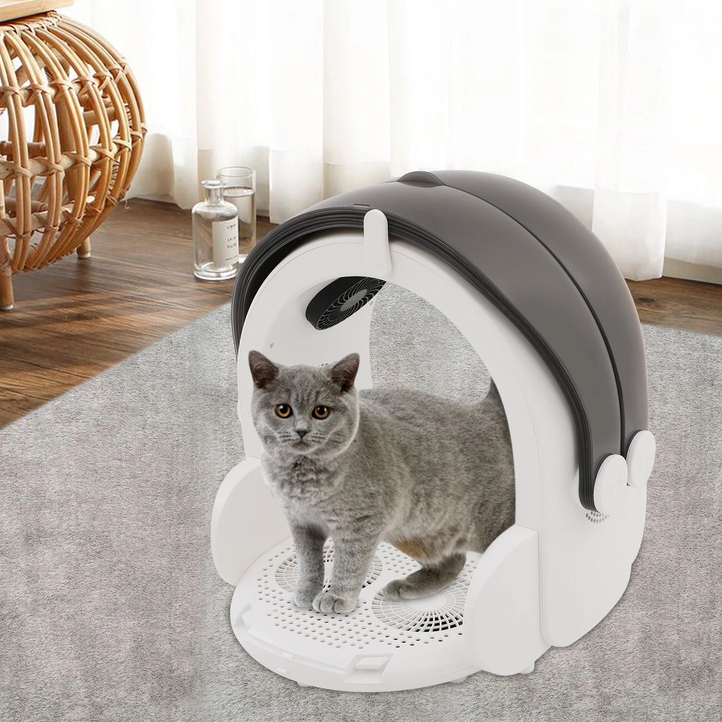 Foldable Pet Dryer Box for Cats and Small Dogs